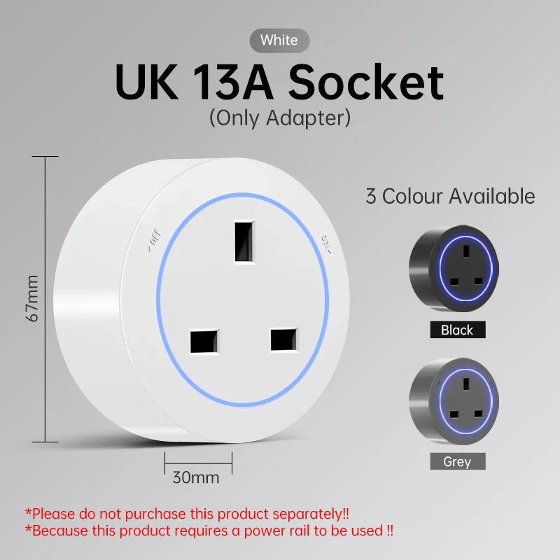 Universal 8000W Power Socket with USB-C | Multi-Plug Wall Outlet