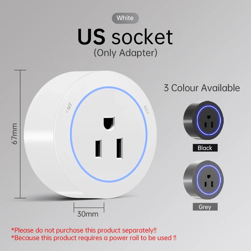 Universal 8000W Power Socket with USB-C | Multi-Plug Wall Outlet