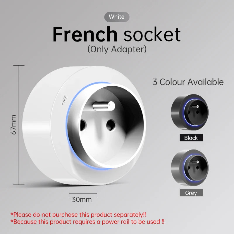 Universal 8000W Power Socket with USB-C | Multi-Plug Wall Outlet