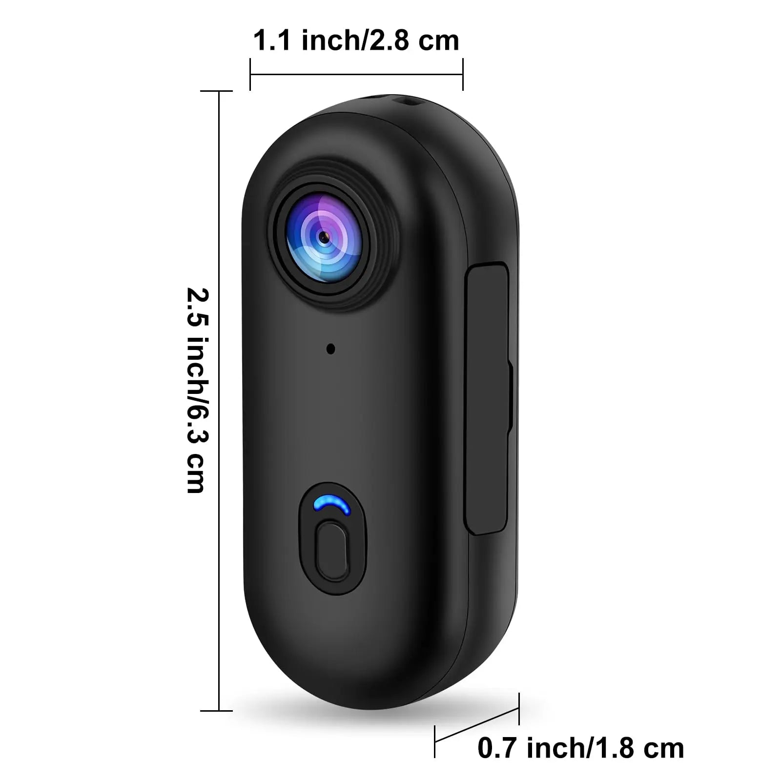 Pocket 4K Mini Camera  Magnetic Wearable Cam with Waterproof Shell WiFi Bike Motorcycle Camera Friendly for Casual Cycling Vlog